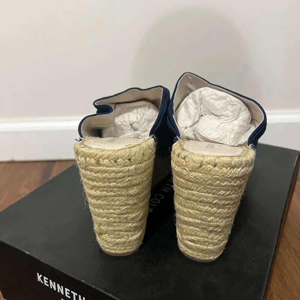 NIB Kenneth Cole Marina Odele Espadrille Slip On Wedge Sandals Size 8.5 US - Image 4