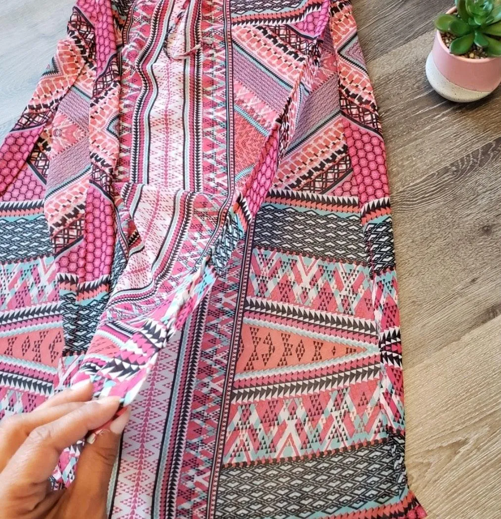 Long Maxi Sheer Skirt With Slits - Image 2