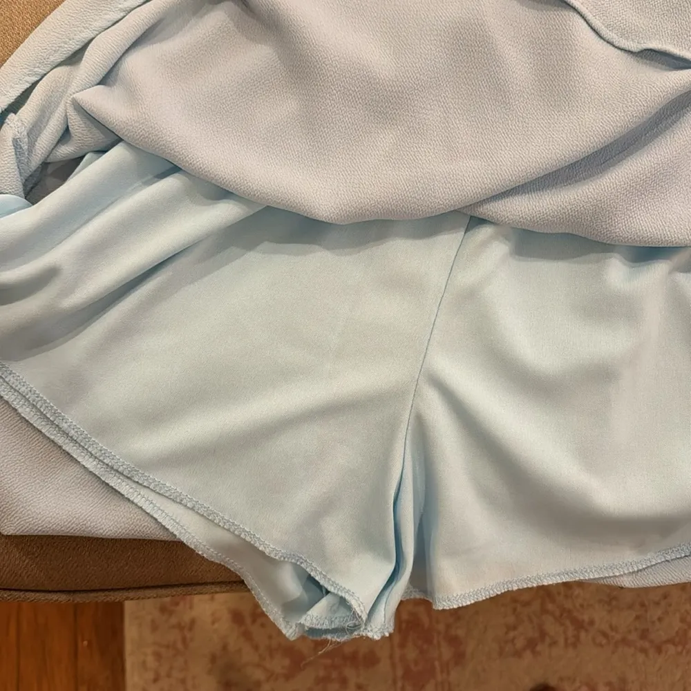 Blue romper with overlying skirt - Image 4