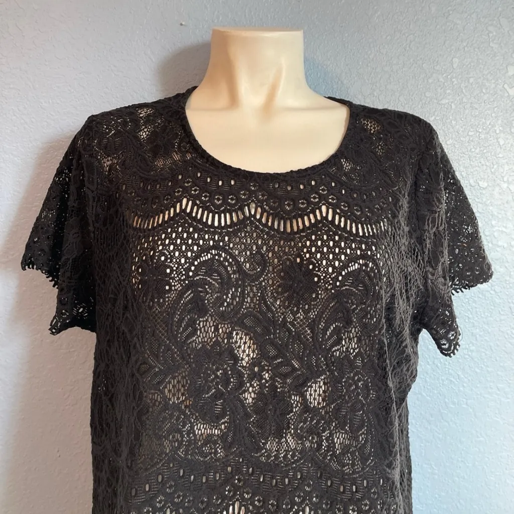 Maurices Black Lace Blouse - Image 2