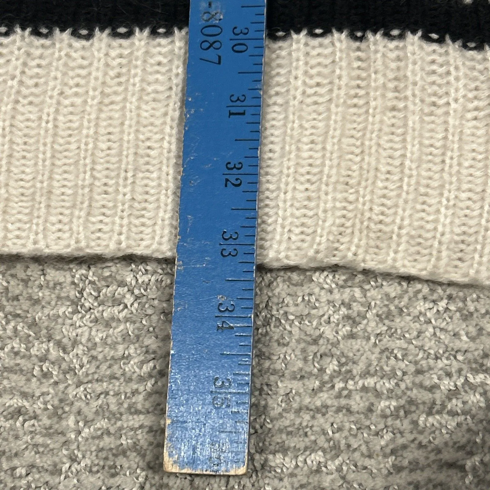 Scotch & Soda Home Alone Tunic Sweater Womens 3 Alpaca Mohair Cream Black - Image 9