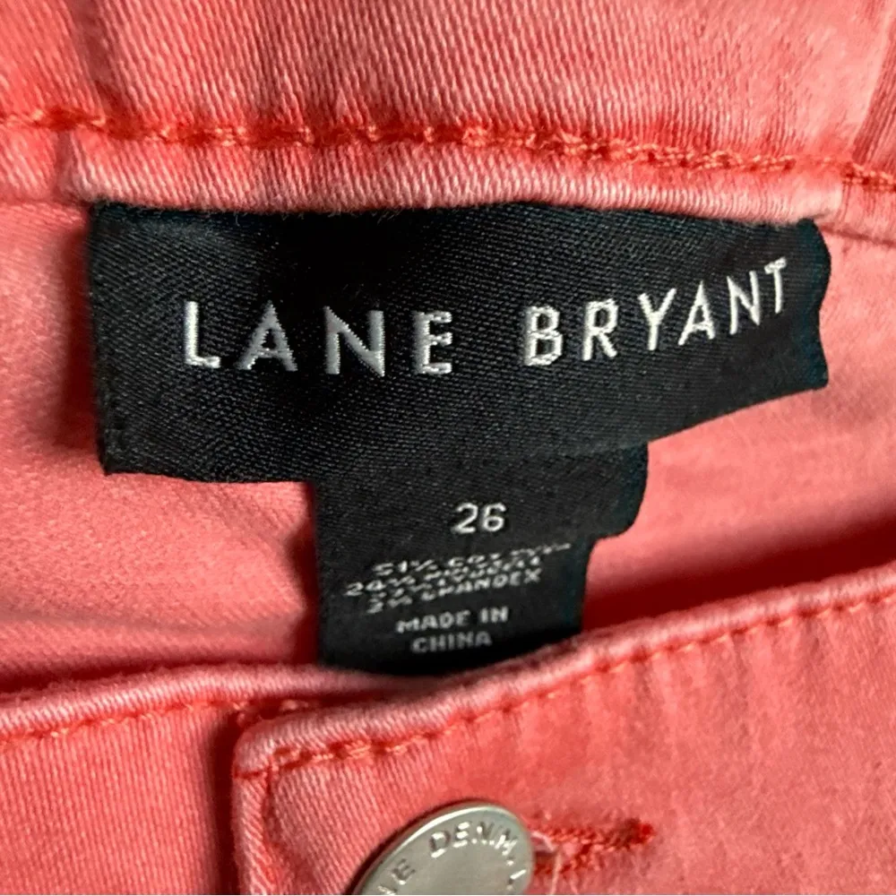 Lane Bryant Women’s Signature Fit Skinny Mid Rise Salmon Jeans Size 26 NWT $79 - Image 7