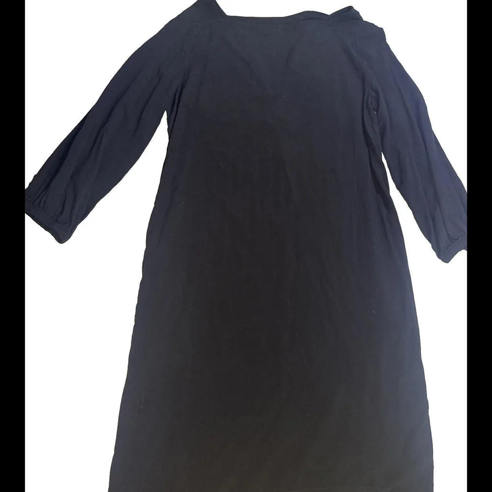 Gap Classic Little Black Dress Long Business Sleeve Designer Preppy Casual NWT - Image 3