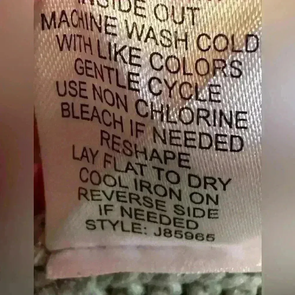 It’s Our Time Striped Cropped Lantern Sleeve Sweater Size Large - Image 6