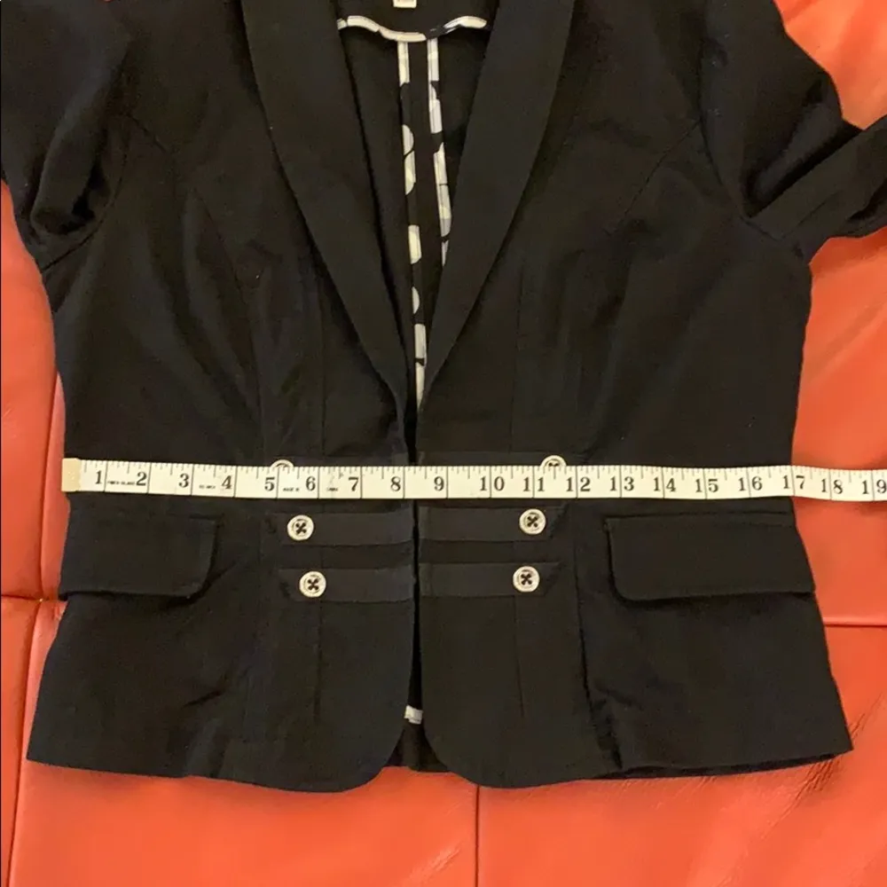 CAbi Black Twill Military Style Jacket. EUC. - Image 10