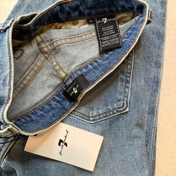 7 For All Mankind‎ Jean 23 Asymmetrical Skinny NWT - Image 7