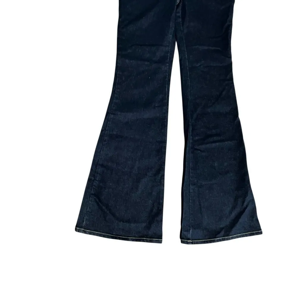 Boden Flare High Rise Dark Indigo Stretch Jeans Size 8 NWT - Image 4