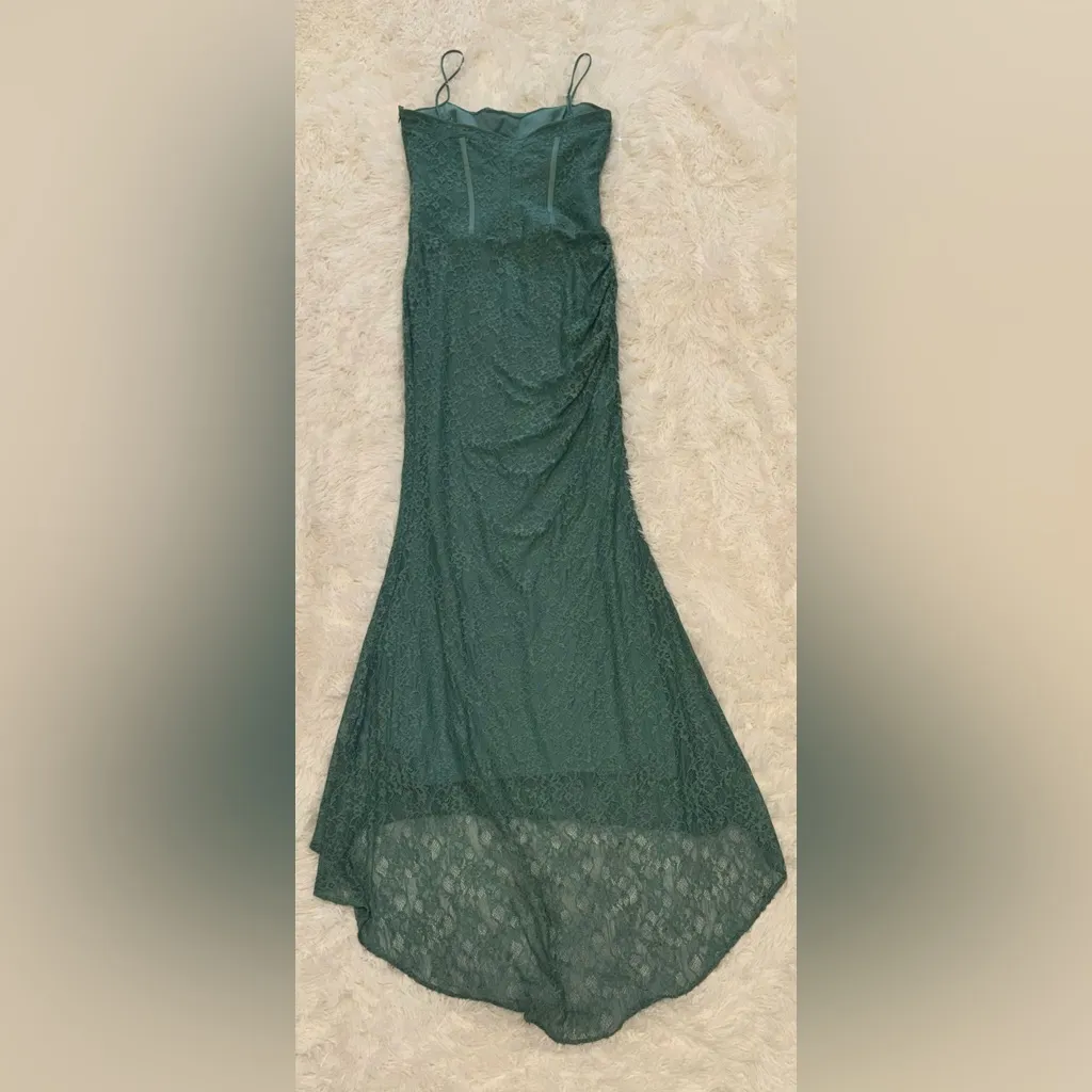 NEW House of CB Antonina Mermaid Feld Spar Green Gown Sz M - Image 10