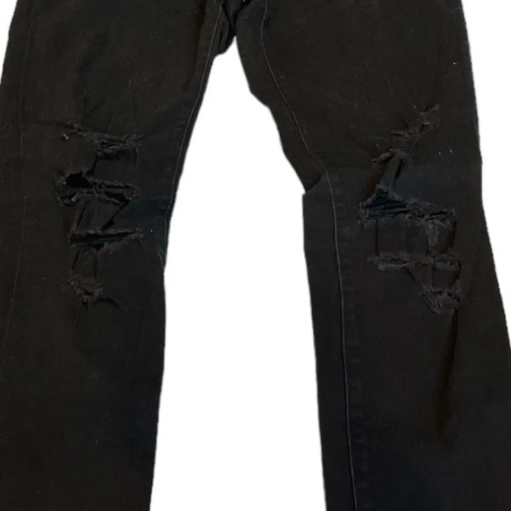Dl1961 Emma Power Leggings Skinny Distressed Jeans Black Size 29 - Image 3