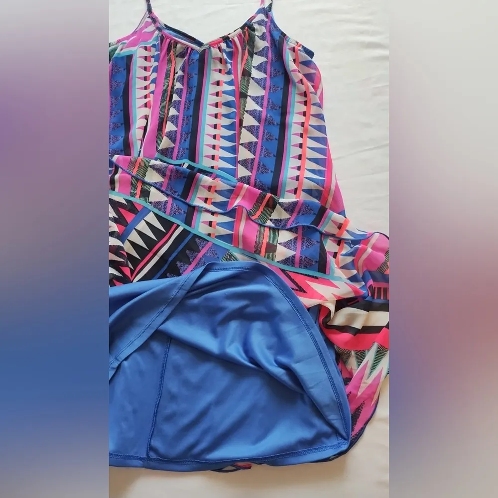 Express Small Women SUMMER Slip Dress Spaghetti Strap  preppy/country/mini/midi - Image 10