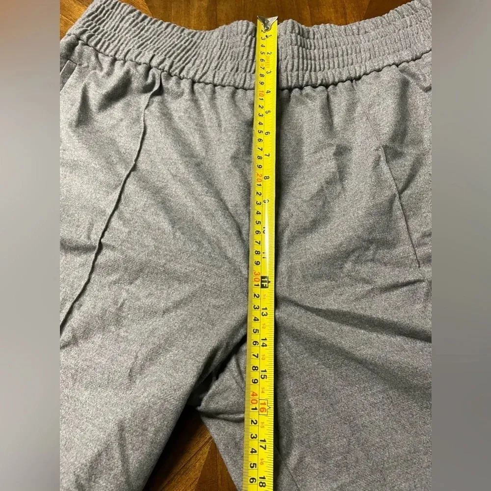 Top Shop Womens Size 14 NWT Grey Pull On High Rise Straight Leg Comfy Sporty - Image 5