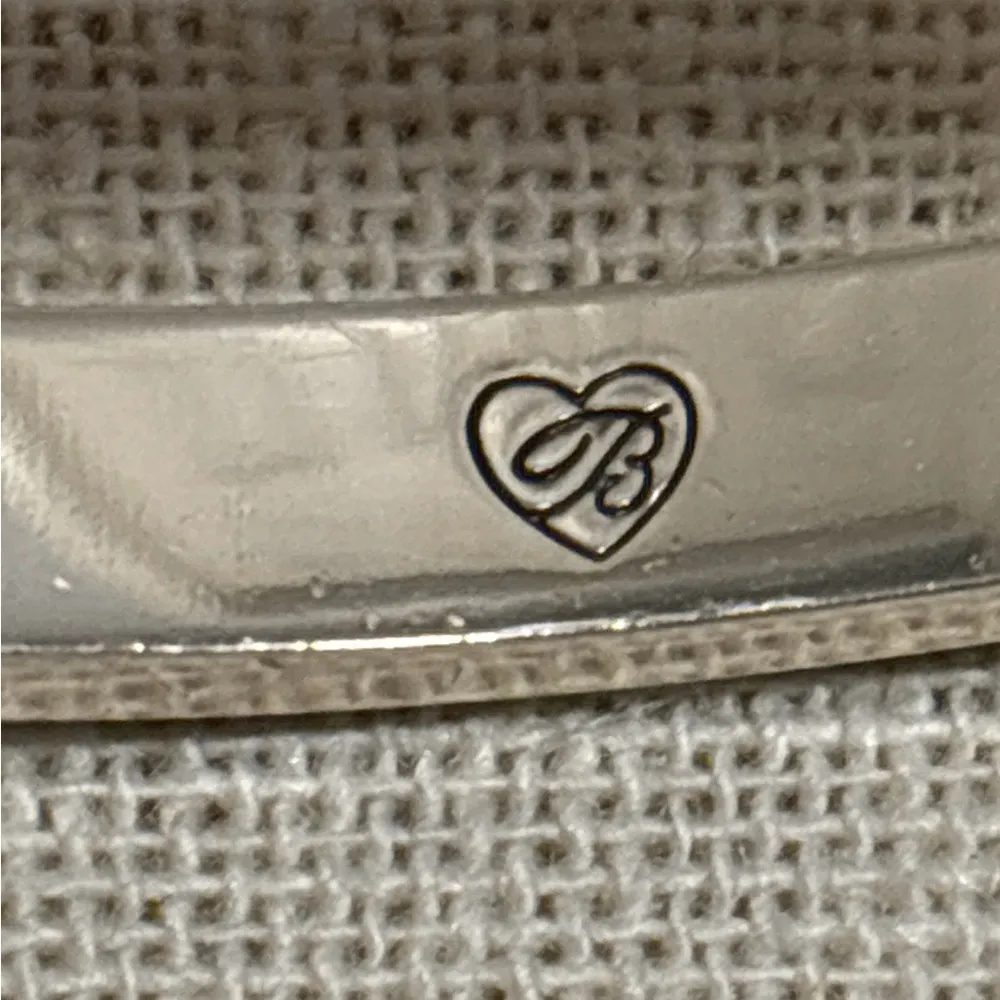 Brighton Silver Plated Twisted Rope and Crystal Hinged Bracelet - Image 2