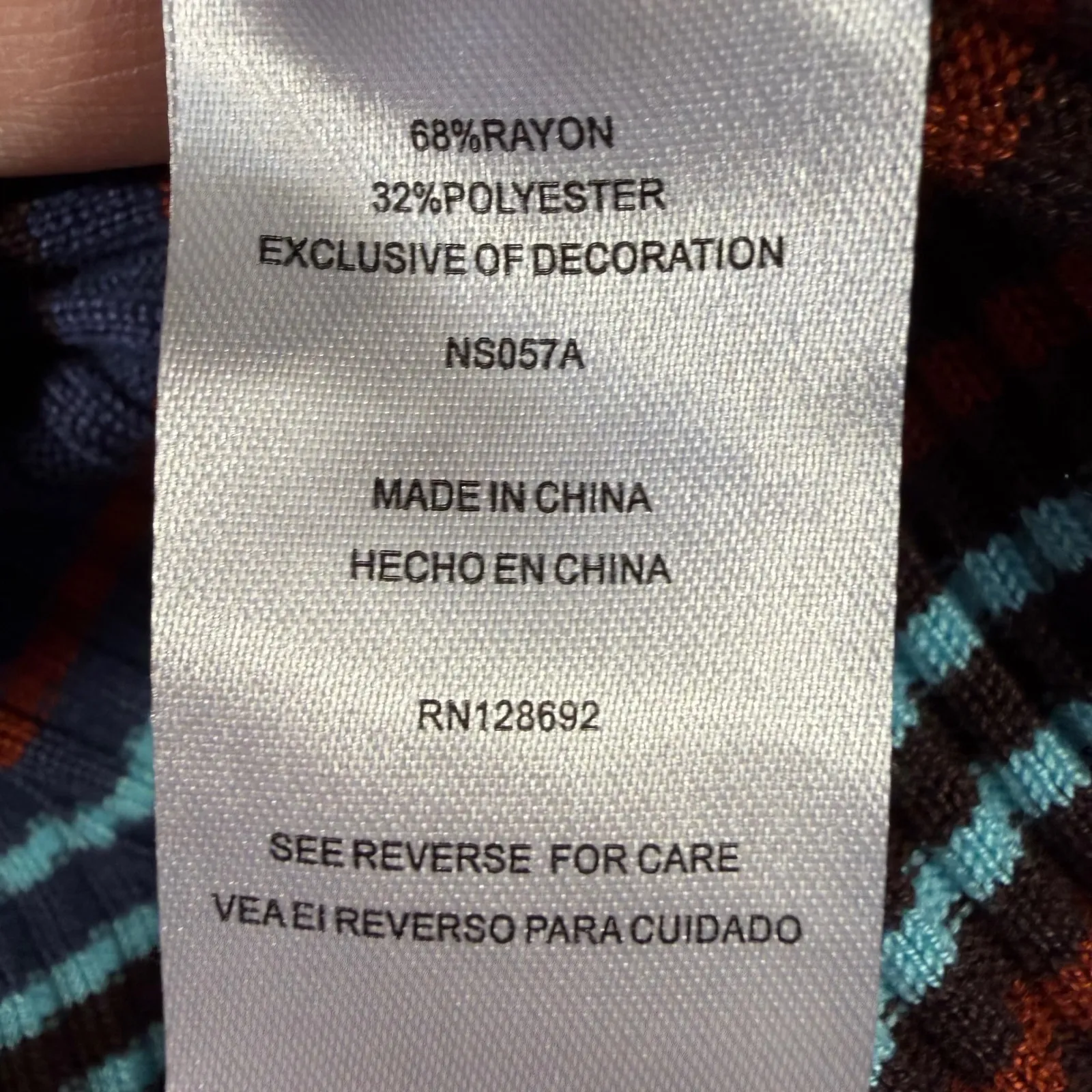 Madden NYC Ribbed Striped Knit Top XXL Cutout Front Long Sleeve Stretch Women's Purple - Image 9