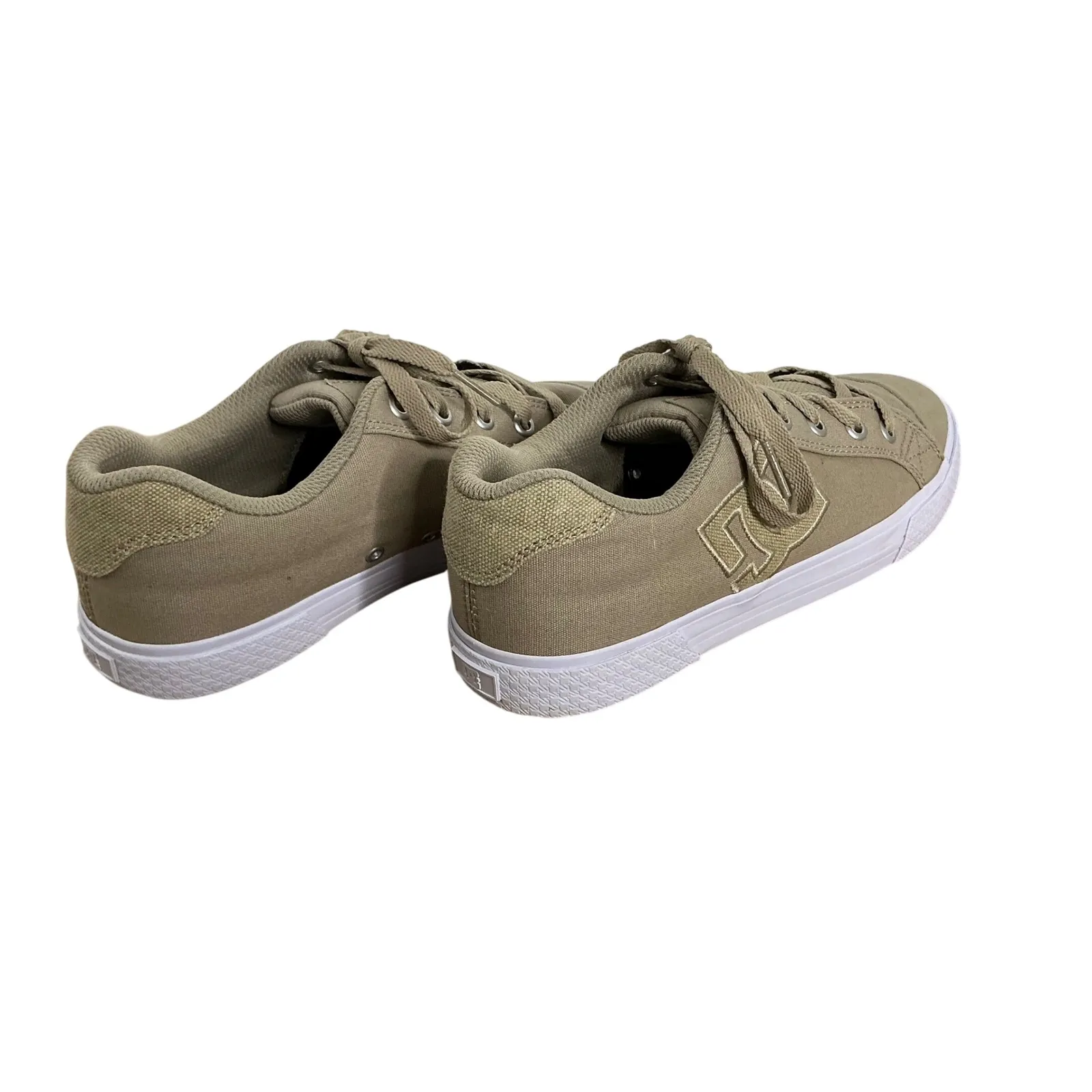 DC Shoes Women's Chelsea Low Skate‎ Sneakers Tan Canvas 7.5 | UK 5.5 EU 38.5 - Image 2