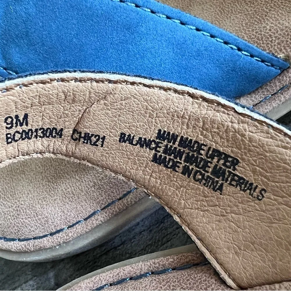 B.O.C. NEW Milania Blue Denim Open Toe Slingback Women's Sandal Size 9 #B34106 - Image 6