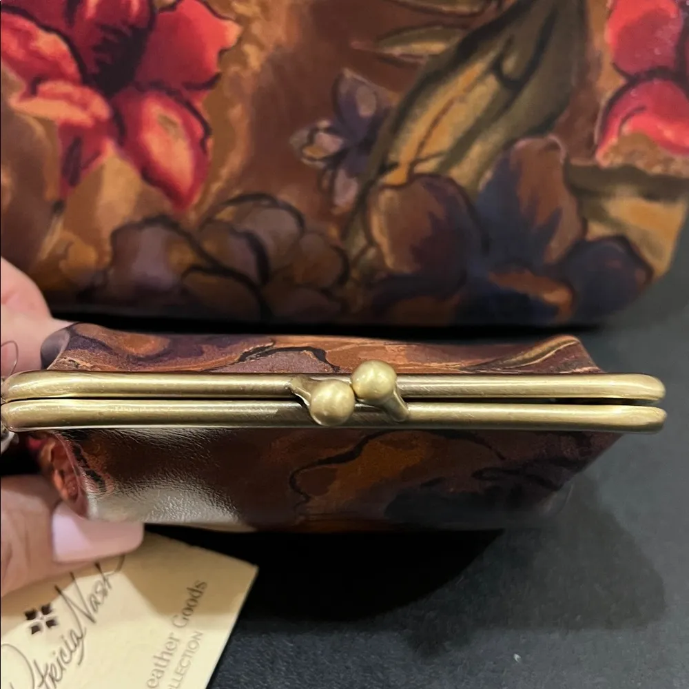 Patricia Nash | “Cassini Sienna Sunset” Leather Wallet/Clutch w/ Matching Wallet - Image 14