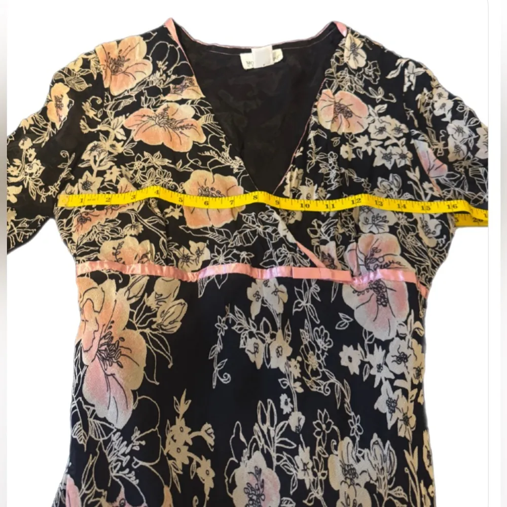 Motherhood Maternity Dress Sz L. 3/4 Sleeves. Midi - Image 3