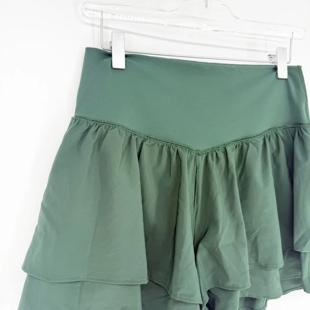 Aerie Offline Real Me Flirty Pull On Shorts L Green - Image 5