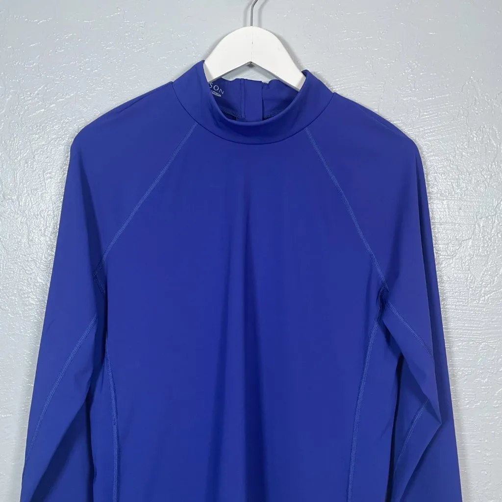 Greyson Women XL Midnight Sky Blue Soleil Mockneck Top Long Sleeve Golf Athletic - Image 7