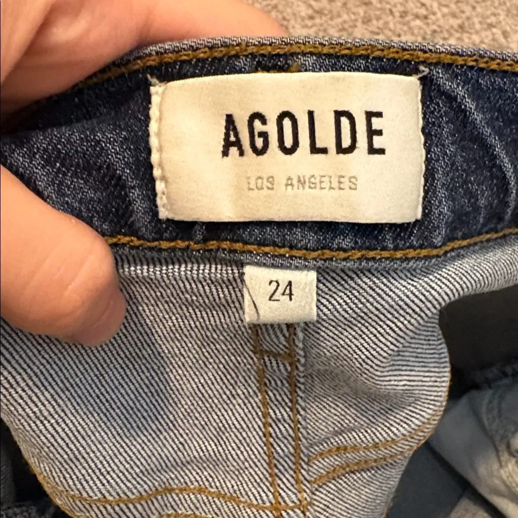 Agolde Riley Crop Straight Leg In Pastime 24 - Image 11