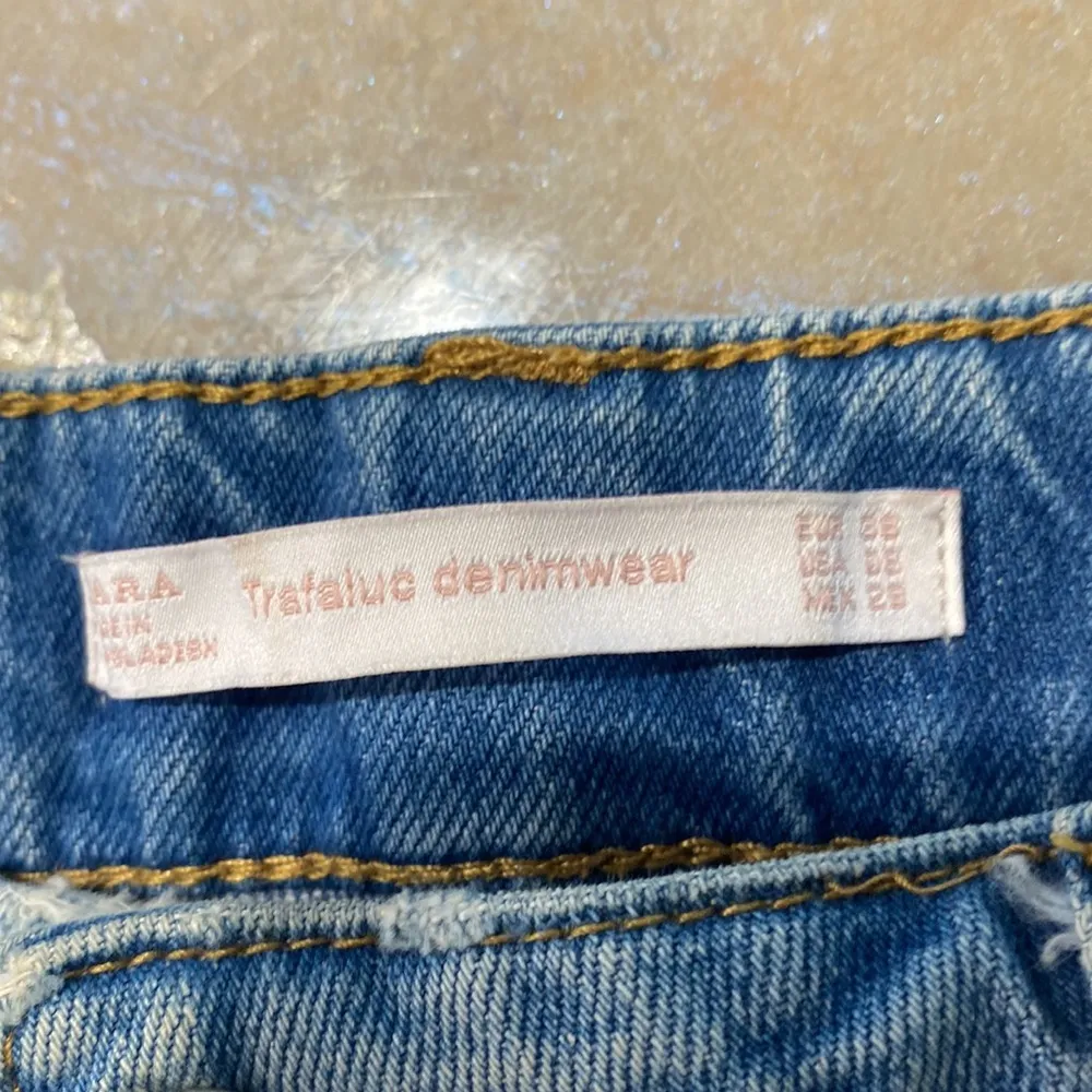 Zara Low Hip Blue Shorts - Image 10