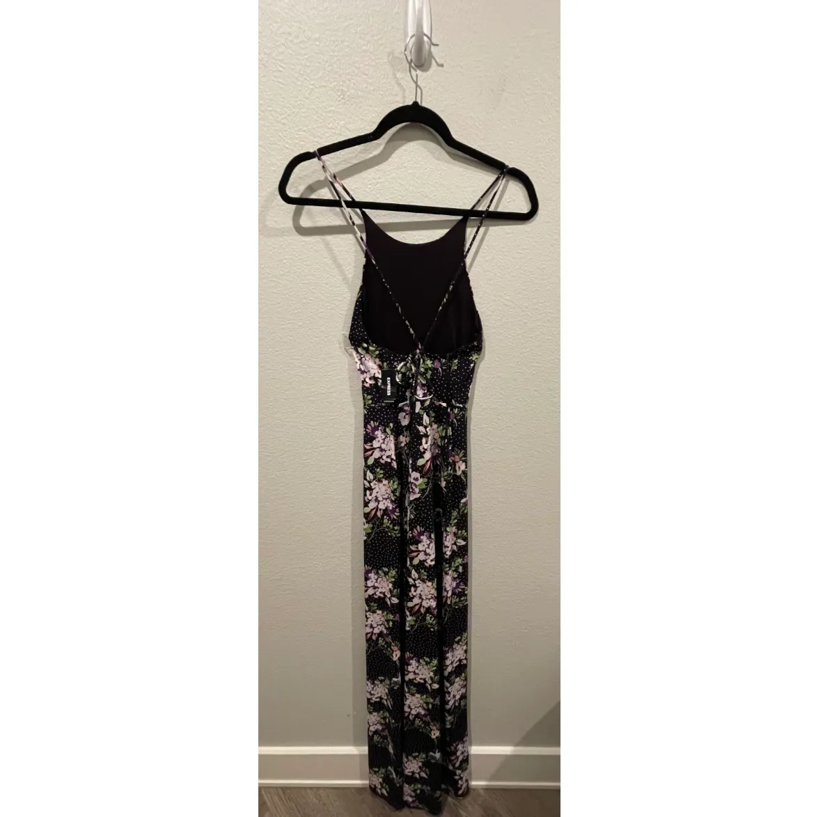 Black Floral Maxi Dress - Image 4