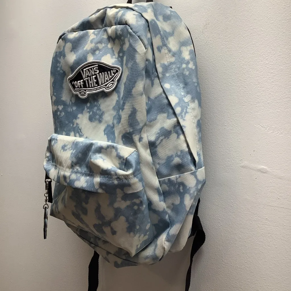 Van Off The Wall Blue Cloud Wash Backpack Preloved - Image 4