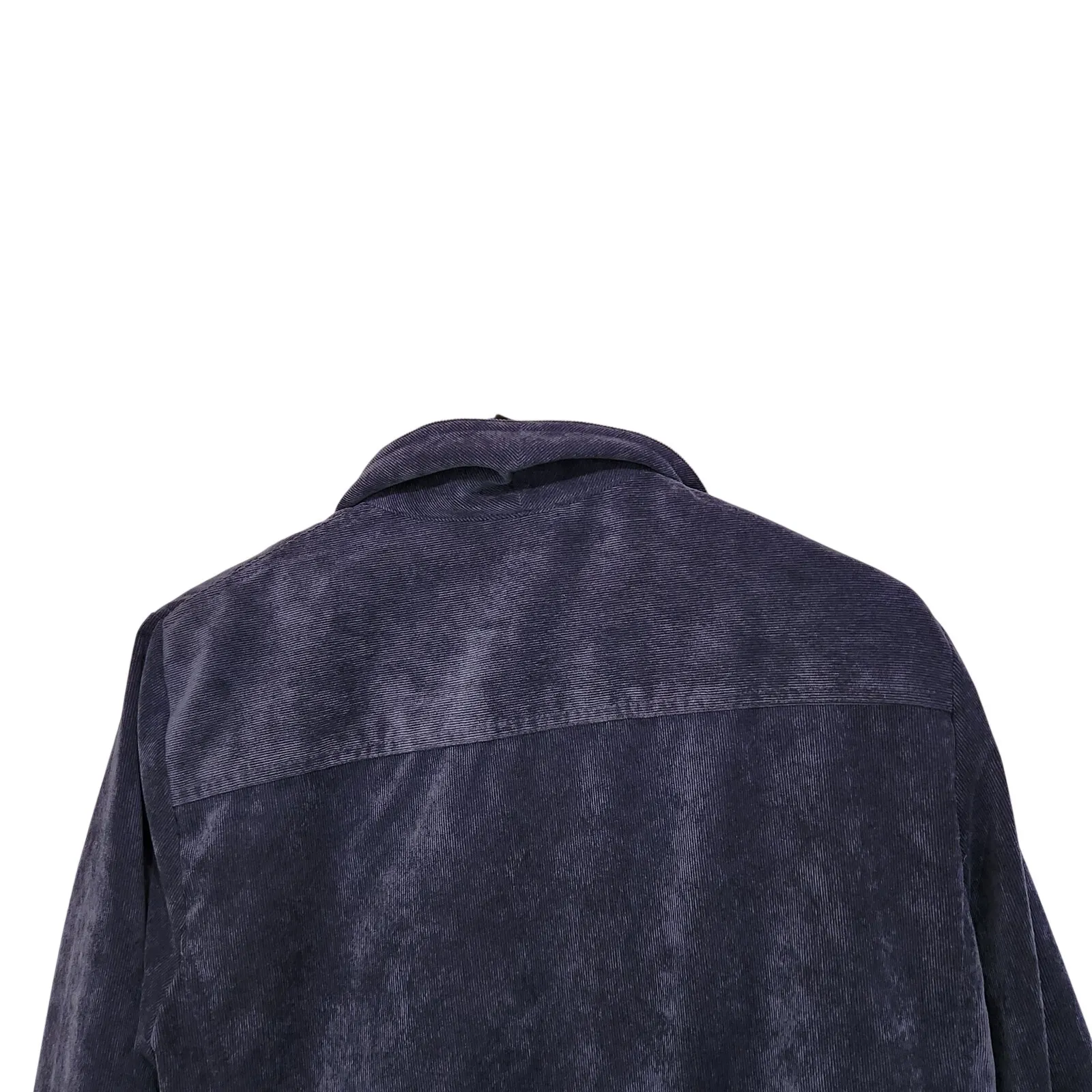 Alfred Dunner Purple Full Zip Embellished Collared Retro Corduroy Jacket Size 14 - Image 8