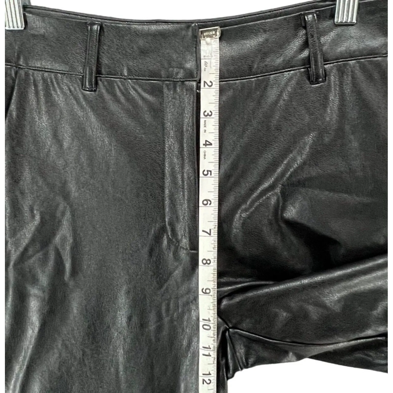 Commando Pants S Black Faux Leather 7/8 Trouser Stretch Crop Modern Versatile - Image 8