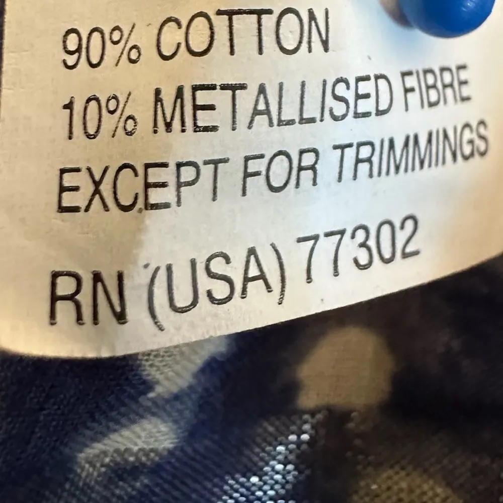 Zara Woman Embellished Blue Mini Skater Skirt Metallic Cotton Beaded Boho Medium - Image 9