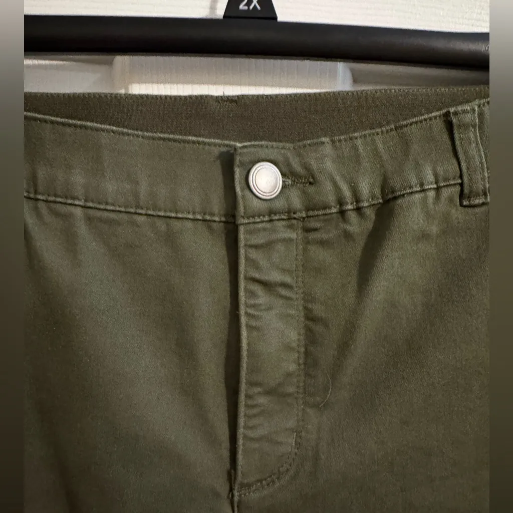 CJ Banks Plus Signature Slimming Ankle Jeans High Rise Green 16W - Image 6