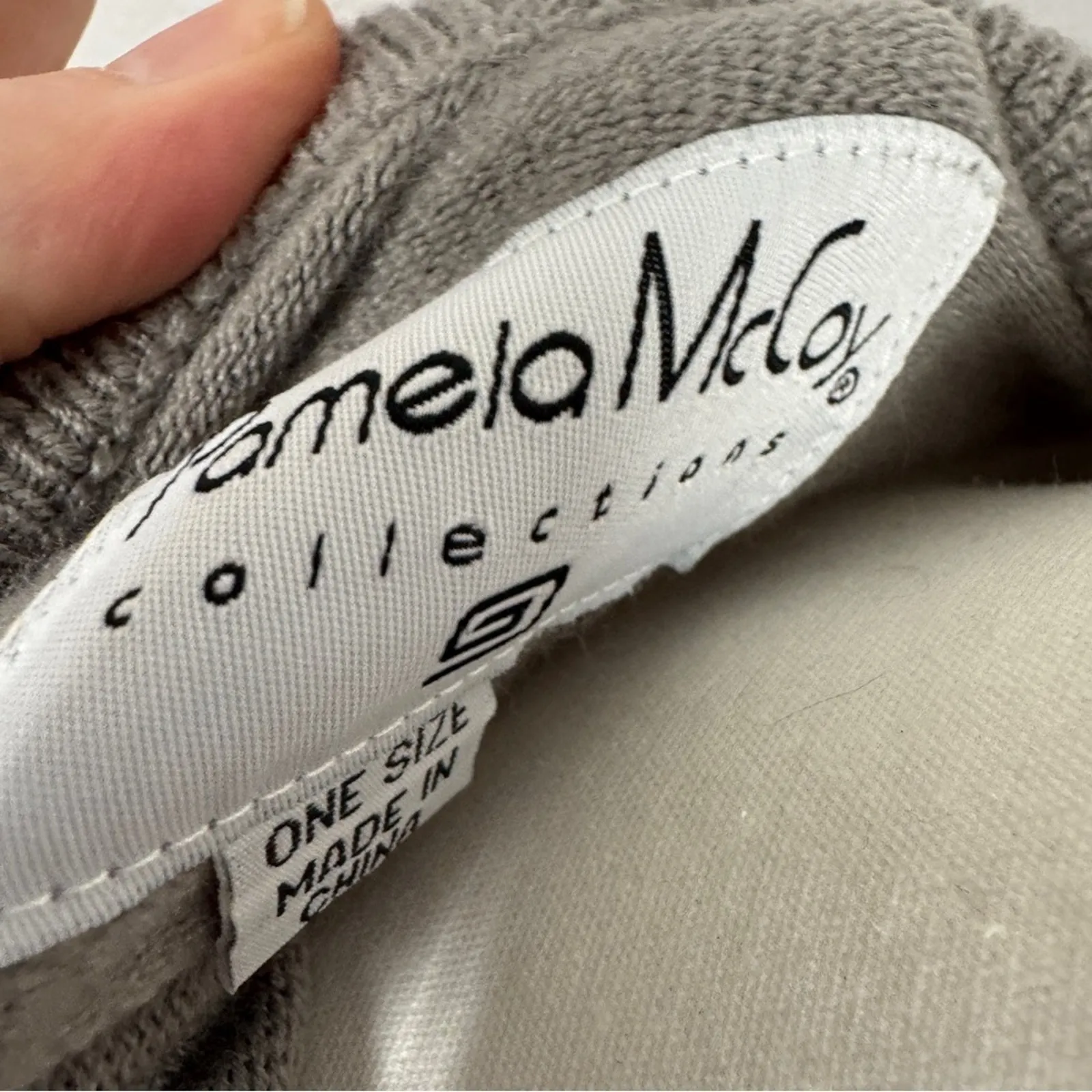 Pamela McCoy Grey Ruffled Wrap Shawl Womens OS Cardigan Sweater Cozy Warm Preppy Gray Size L - Image 4