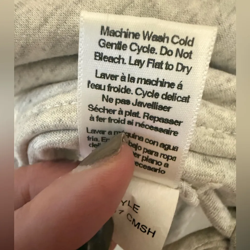 Ink Love & Peace gray cowl neck pullover sweater in heather gray Size XL - Image 9