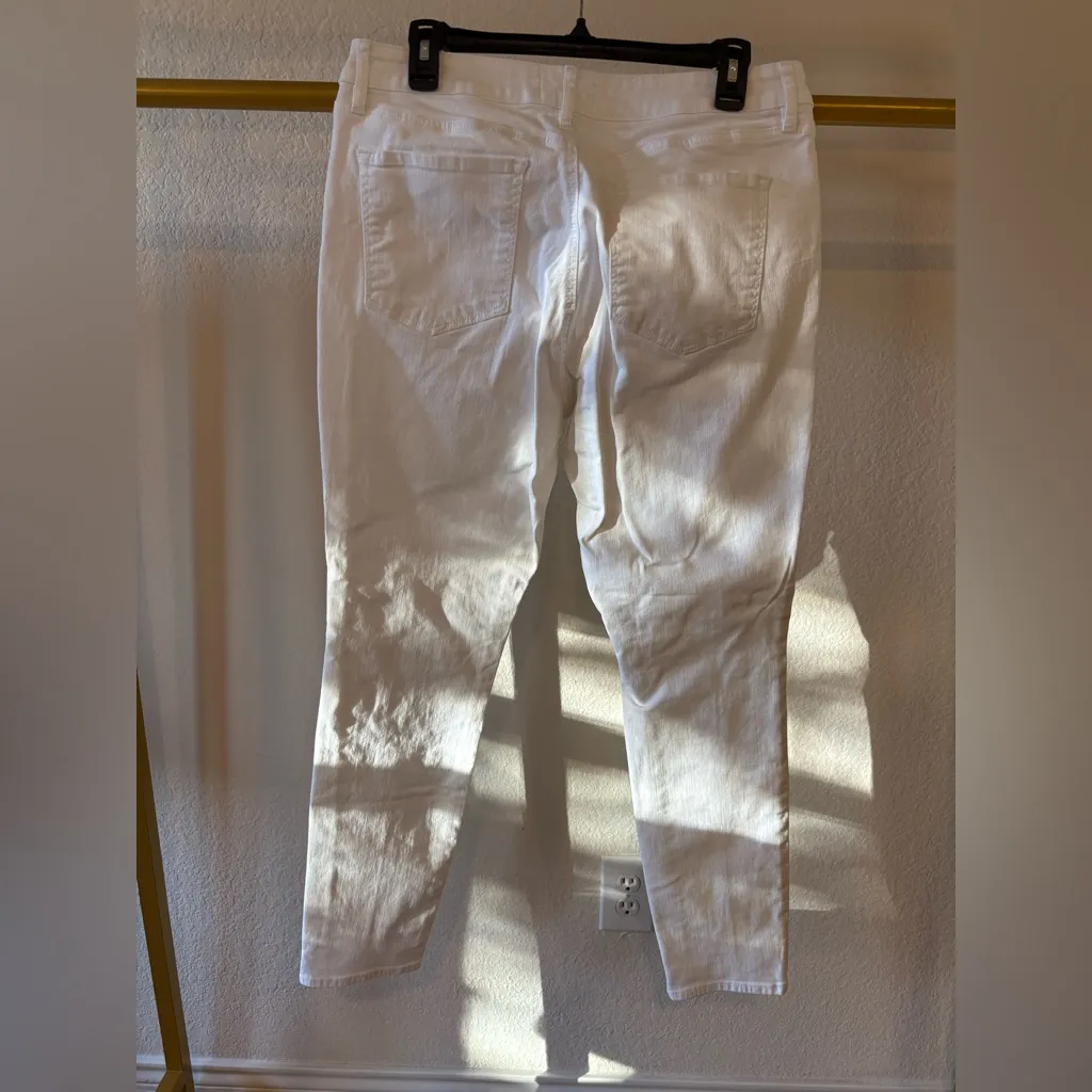 LOFT Women’s white denim skinny jeans, 12/31 - Image 4