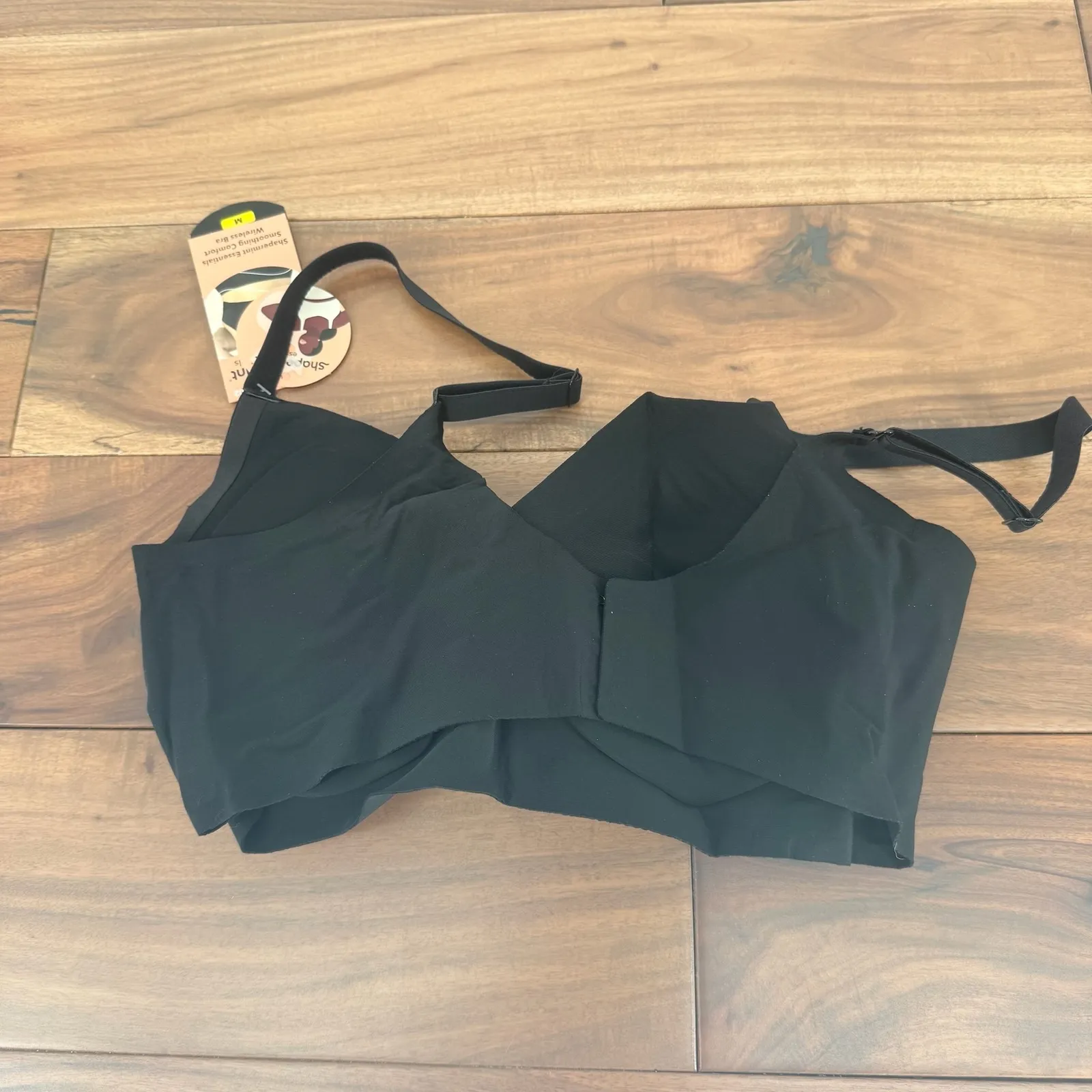 Shapermint Essentials Smoothing Comfort Wireless Bra Black Size M Size M - Image 4