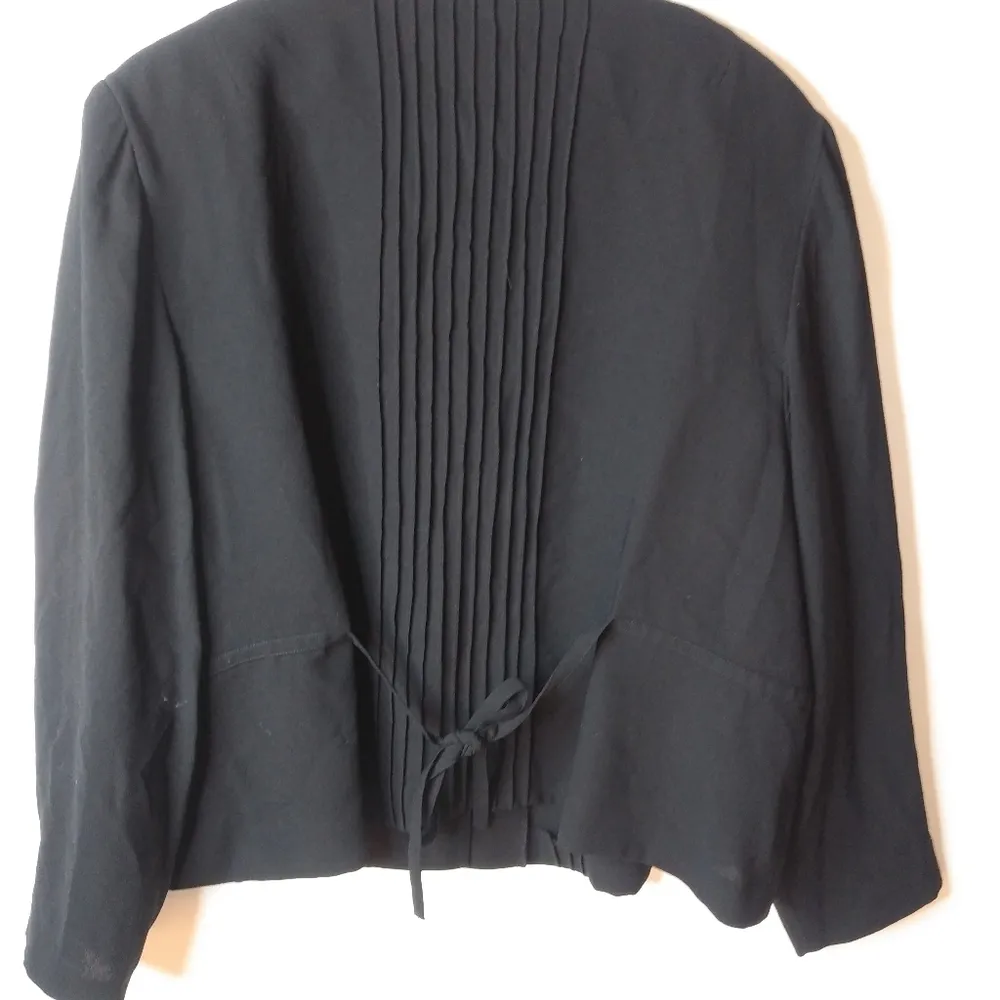 Cynthia Howie for Maggie London 24W Suit Jacket Blazer in Black Plus Funeral - Image 6