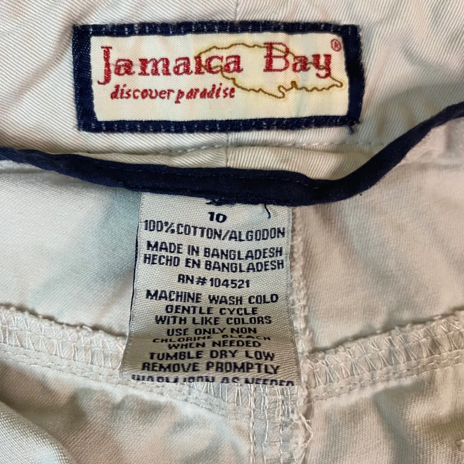 Jamaica Bay Women's Capri Pants Size‎ 10 Beige Cotton Blend Utility Style *FLAW Tan - Image 6