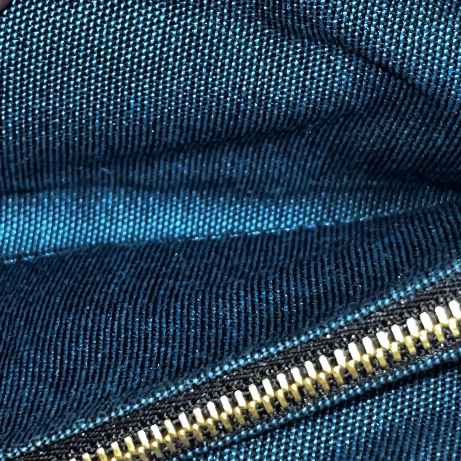 Marc Jacobs Abstract Leopard Print Corduroy Flap Clutch Blue Beige Button - Image 6