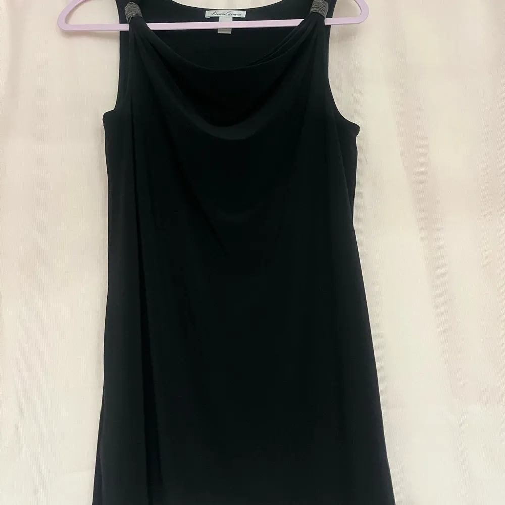 Kenneth Cole New York Charcoal Dress with Embellished Detail Black Size XS - Image 2