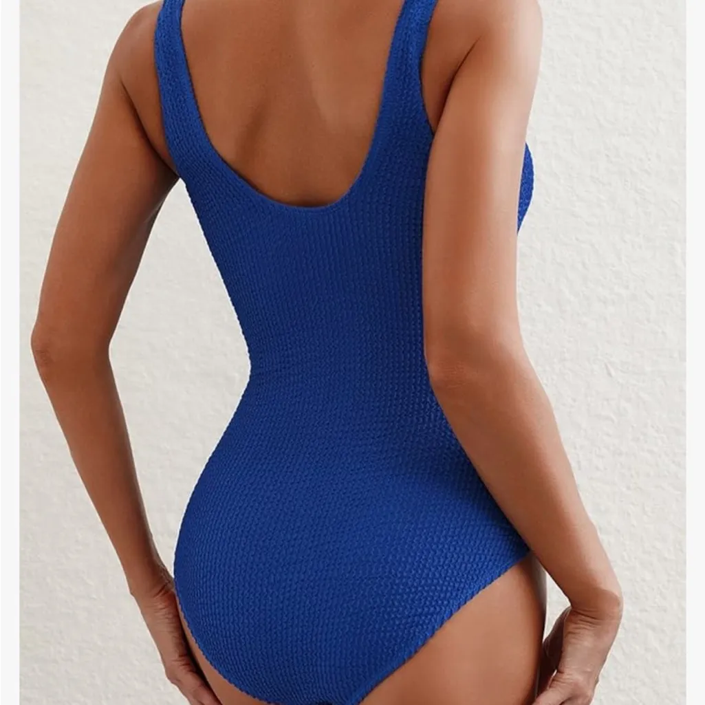 Herseas Vibrant Blue textured‎ seersucker One - Image 8