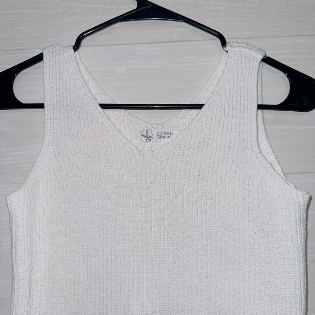 Carve Designs Women's Size XXS Sleeveless V Neck Ribbed Knit Tank Top - Image 4