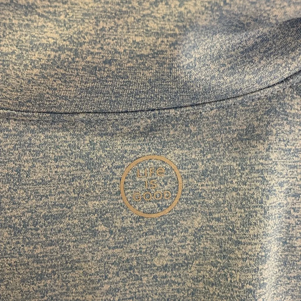 Life Is Good Active Blue Quarter-Zip Sweatshirt women’s medium NWT - Image 4