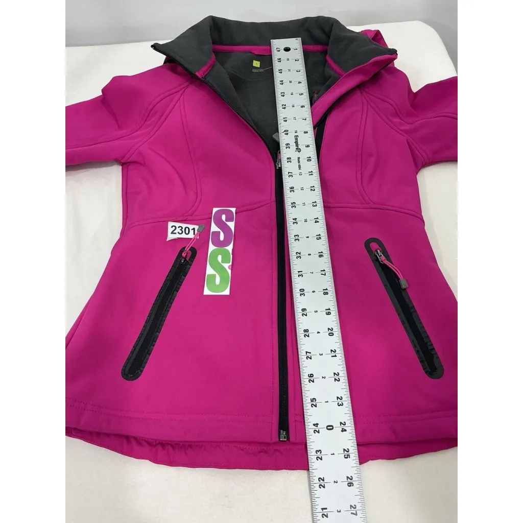 Womans Xersion Small Pink Full Zip Hooded Jacket - Image 7