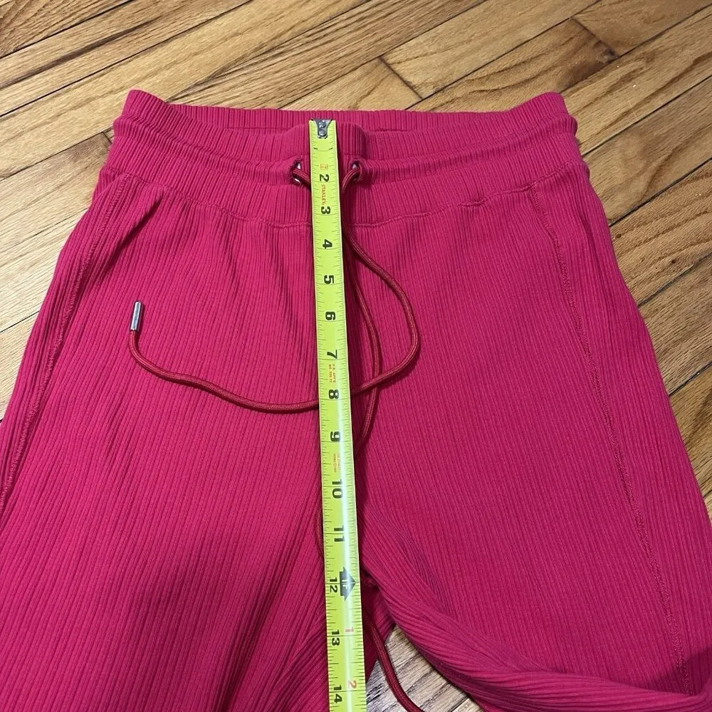 Anthropologie‎ Daily Practice Henley Ribbed 2 Piece Lounge Set Tank Joggers Pink - Image 10