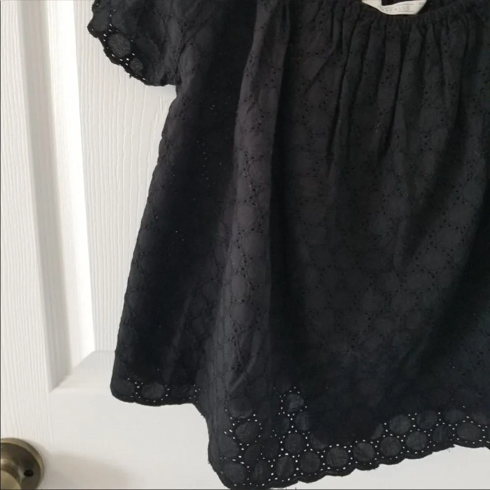 ✨ Zara TRF Black Eyelet Off the Shoulder Top✨ - Image 5