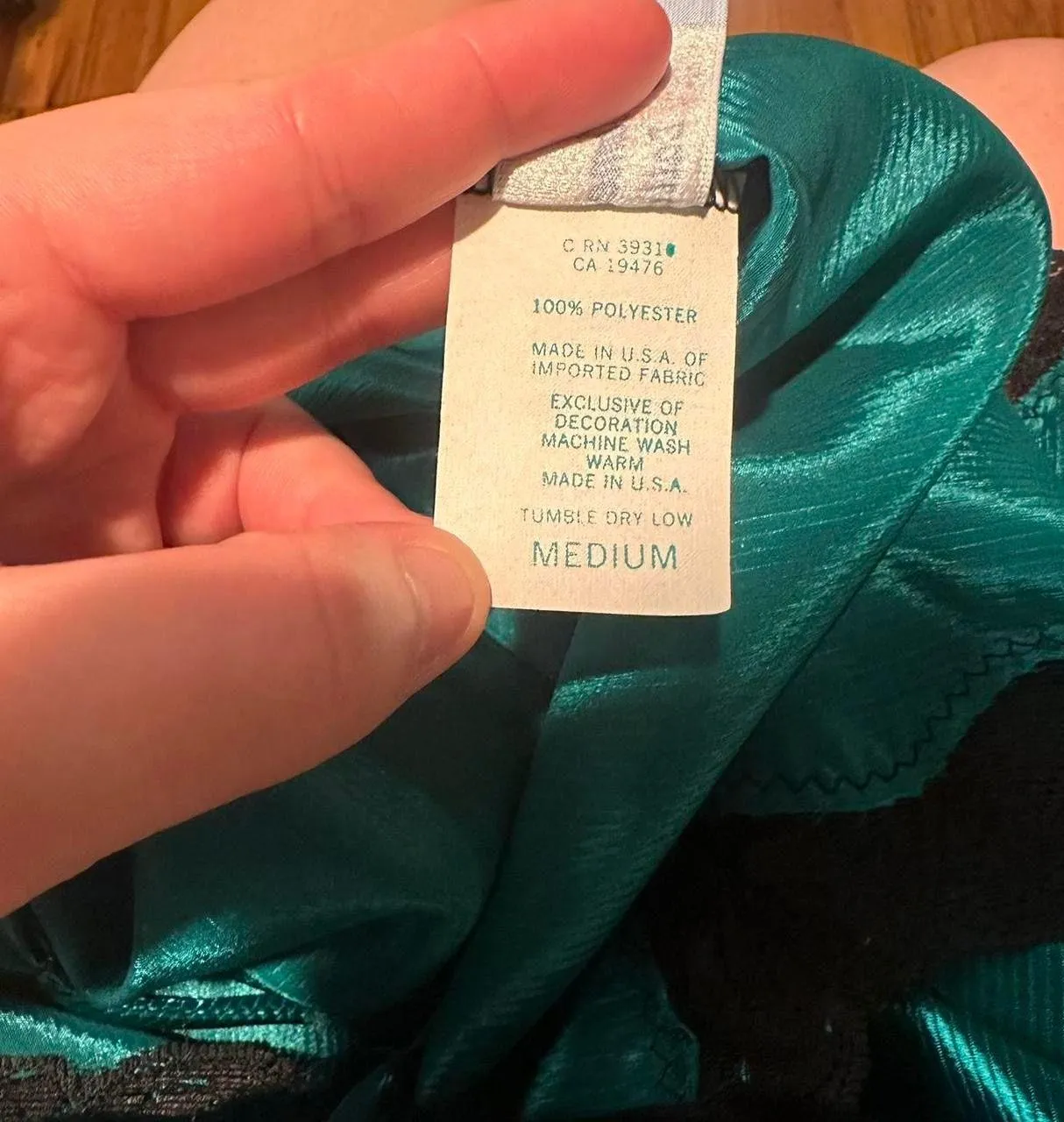 Vintage Emerald Slip Dress - Image 4