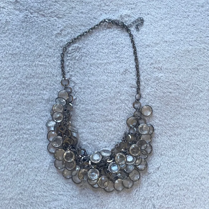 EUC Target Silver/Grey Statement Necklace - Image 2
