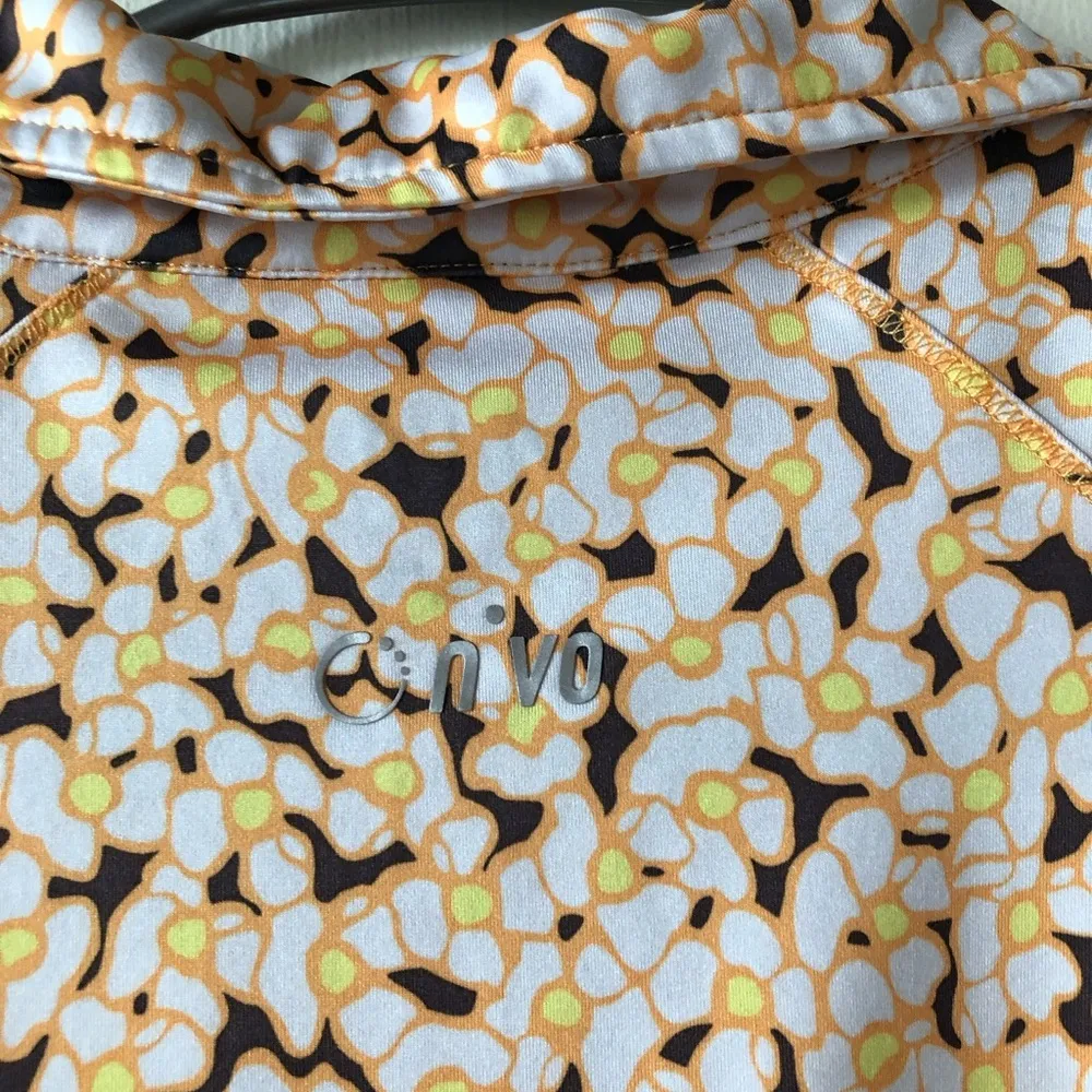 NVO Womens Sleeveless Polo Sports Shirt Size Medium Zip Neckline - Image 7