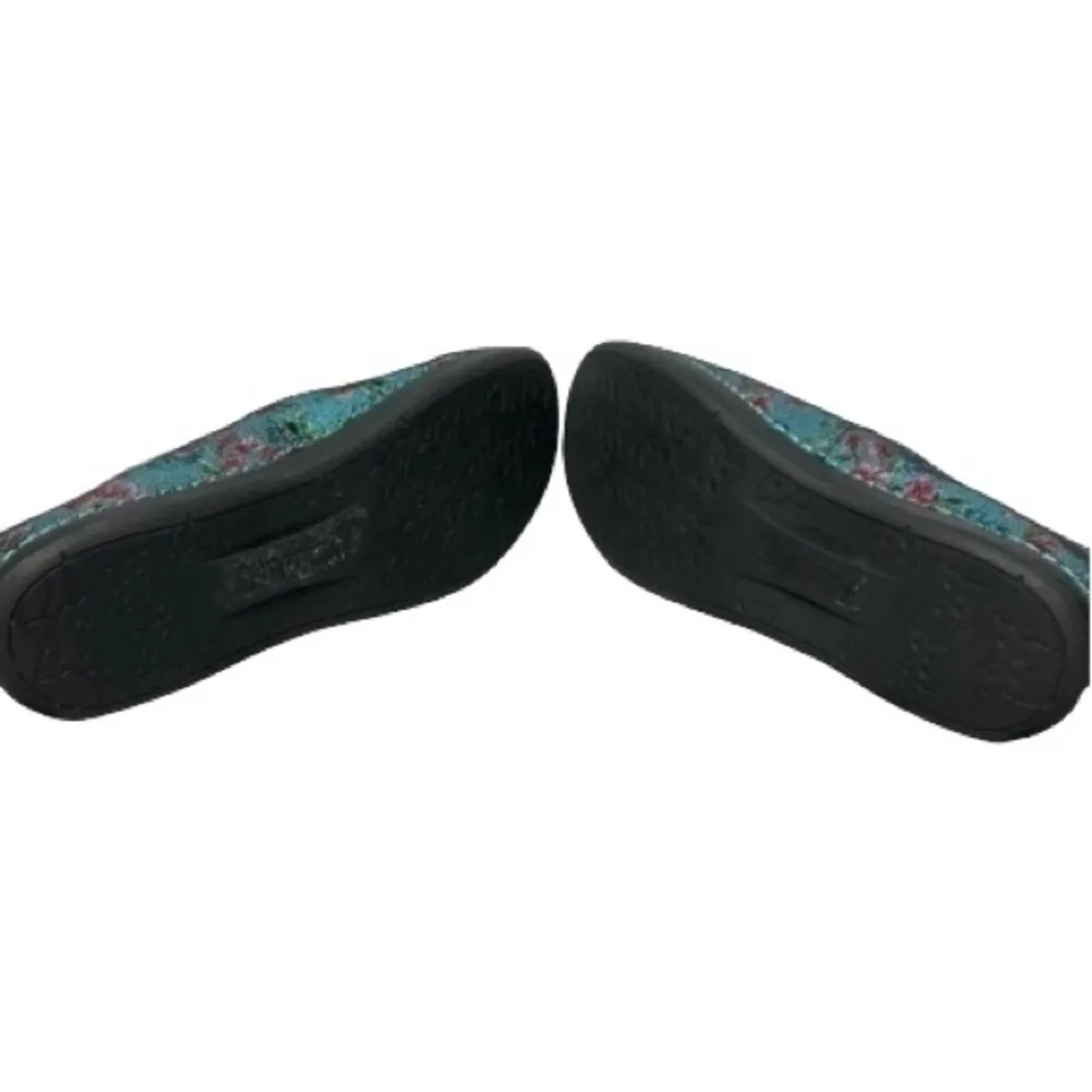 Alegria Ballet Flats Women's Size 11 Blue Floral Leather Comfort Shoes PET-851 - Image 5