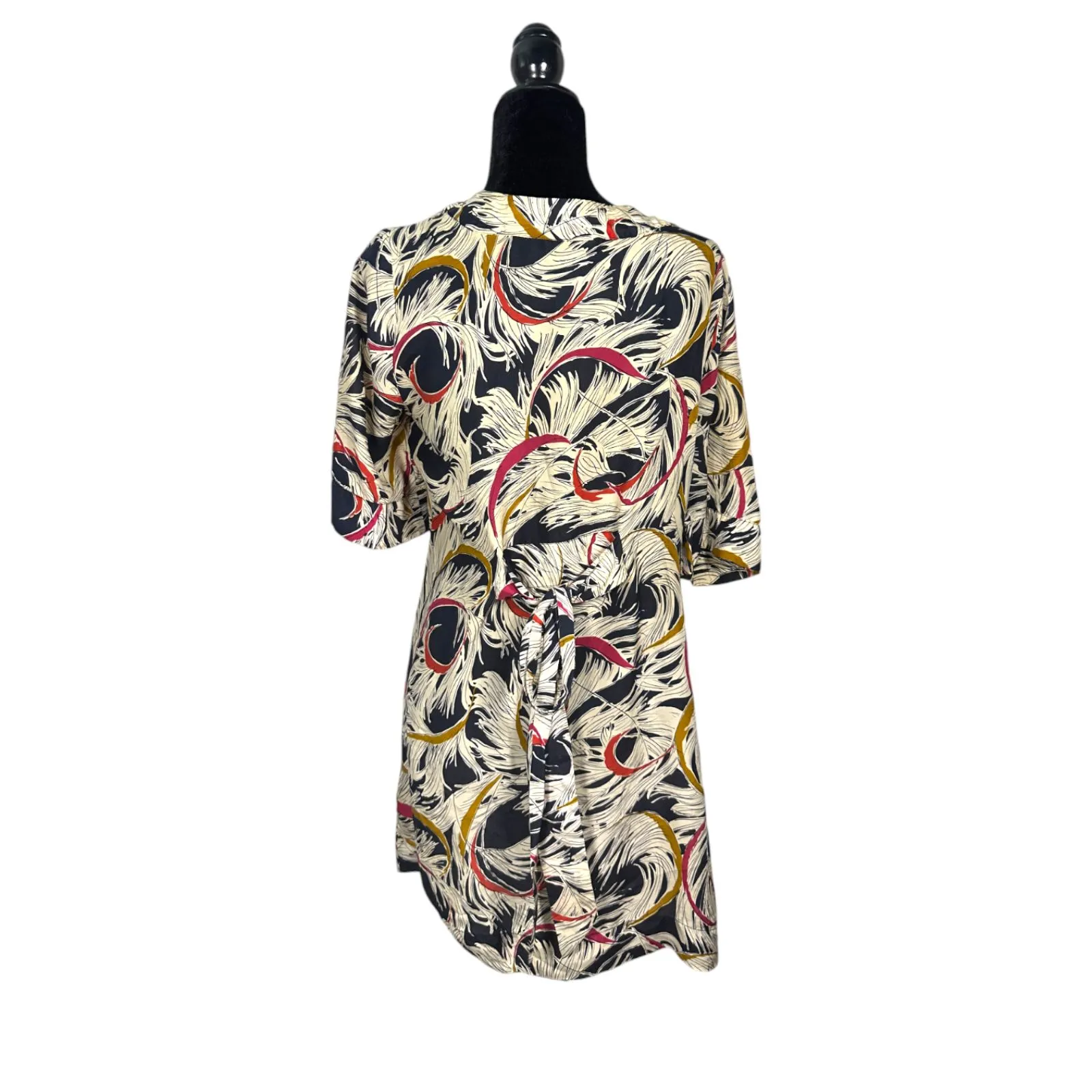 Anthropologie Eloise Open Floral Kimono Topper Wrap Dress Convertible XS Small - Image 3